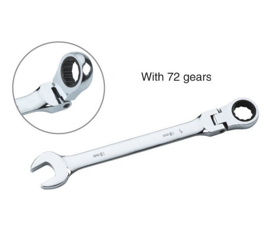 Flexible Ratchet Combination Wrench 16mm (SJW6116)