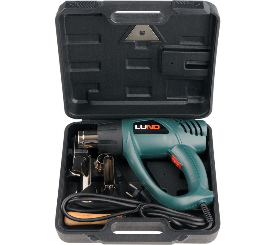 HOT AIR GUN 2000W WITH ACCESSORIES /LUND/ (79325)
