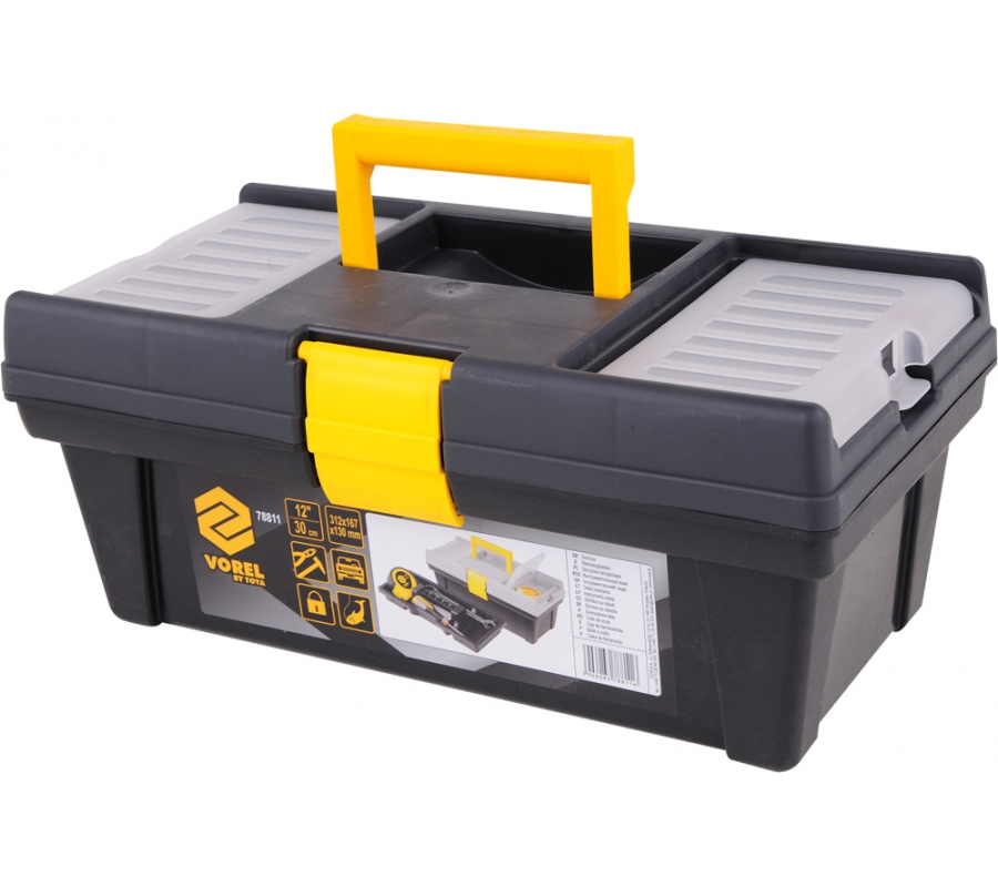 PLASTIC TOOL BOX PR-12" (78811)
