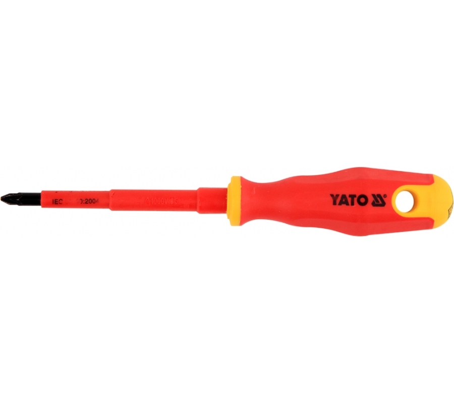 VDE Slot Screwdriver, 1000V PZ2x100 mm (YT-2826)