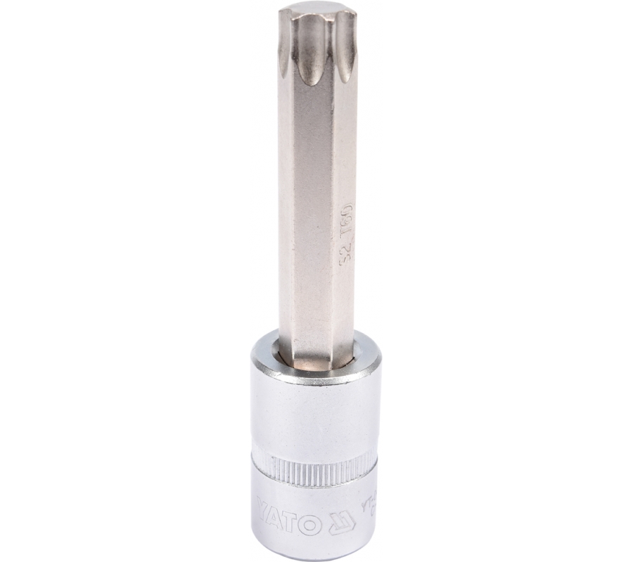 Antgalis įpresuotas į galvutę 1/2", 100 mm ilgio, T60 (YT-04328)