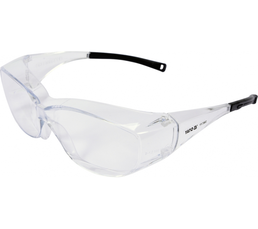 CLEAR SAFETY GLASSES, FIT OVER TYPE (YT-73602)