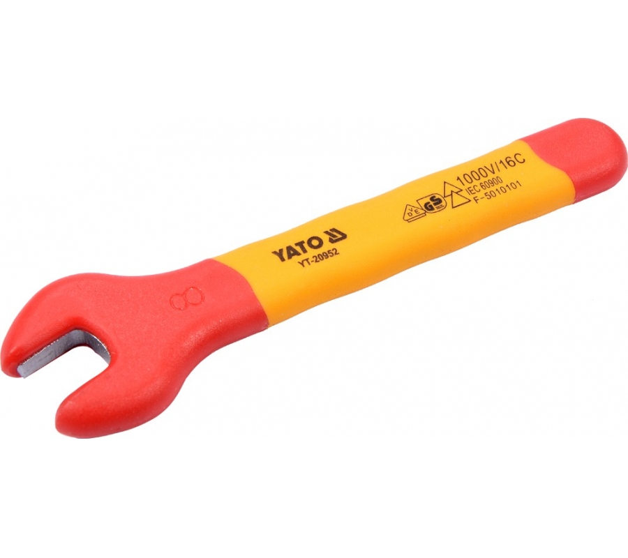 INSULATED OPEN END WRENCH 8MM VDE (YT-20952)