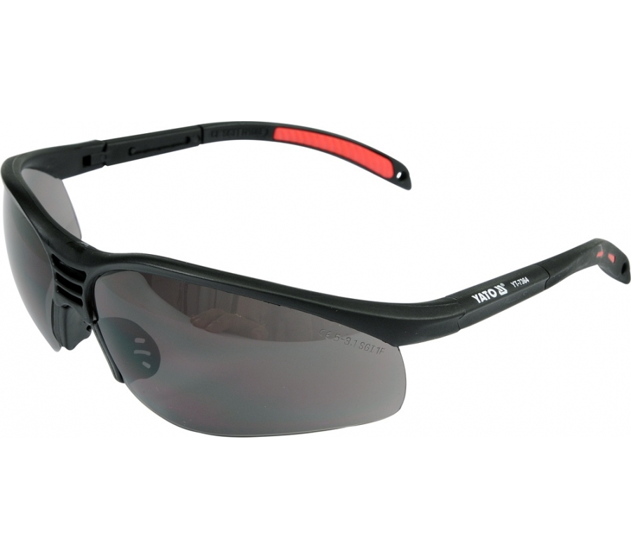 Safety glasses, black (YT-7364)