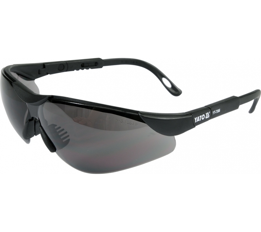 Safety glasses, grey (YT-7366)