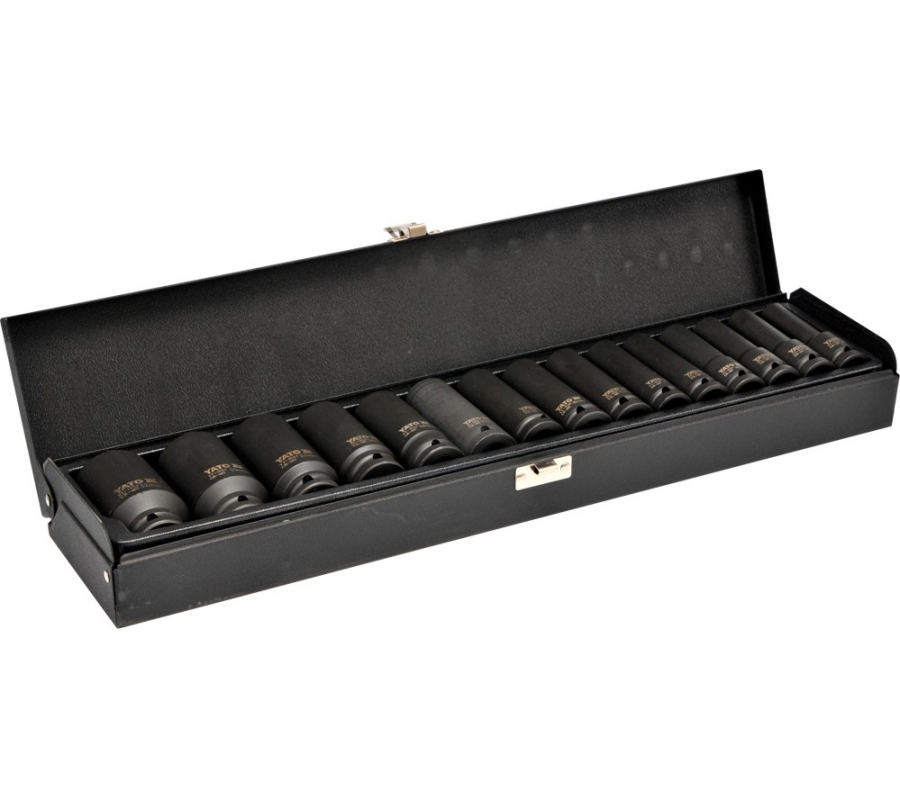 15-piece 1/2" Impact Socket Set, 10-32 mm(YT-1055)