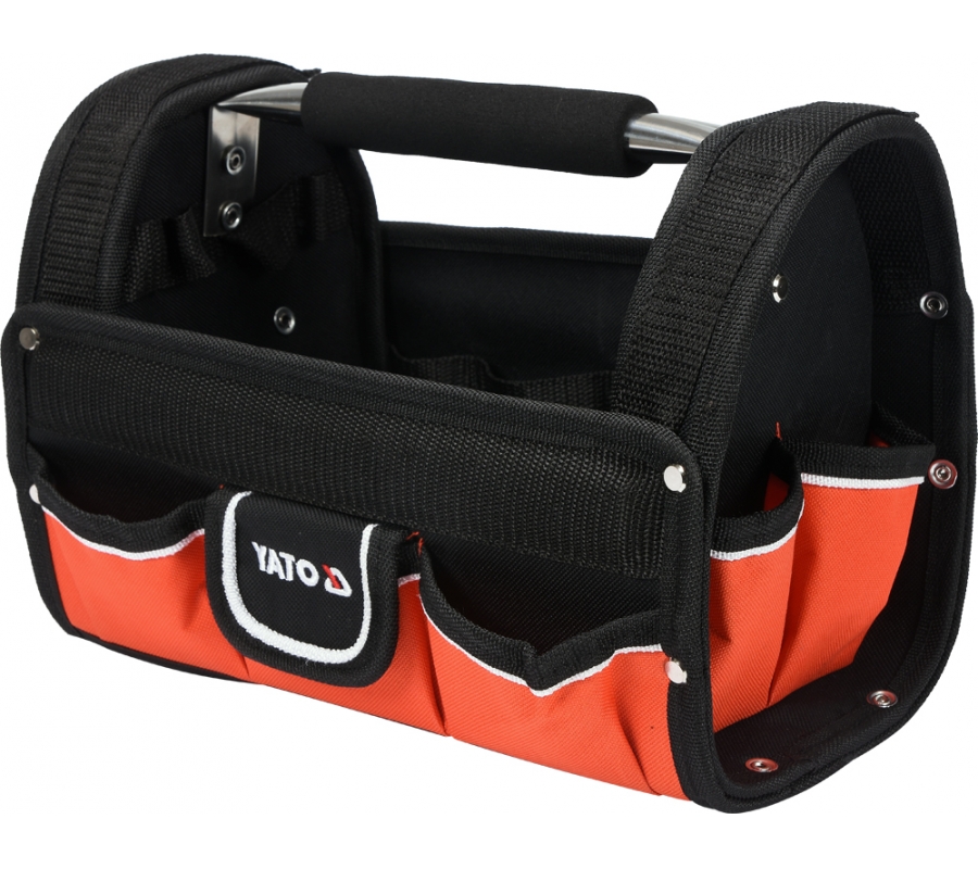 OPEN TOTE TOOL BAG 12" WITH S/S HANDLE (YT-74371)