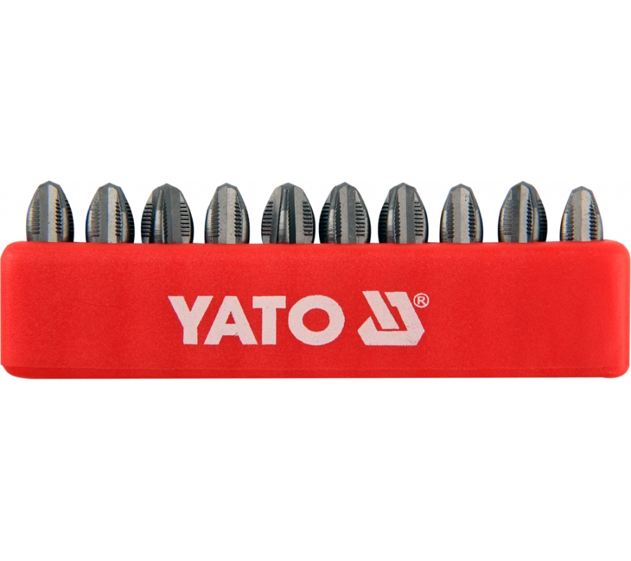 Набор бит крестовых PН3 1/4" 25мм 10шт (YT-0476)