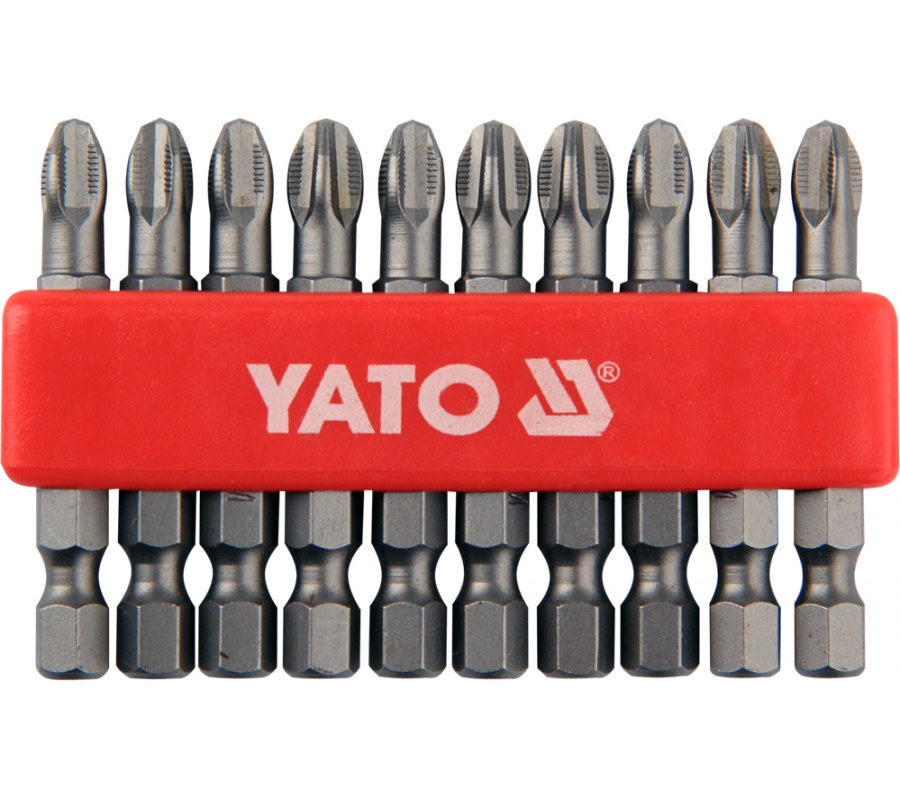 Screwdriver Bit Set, 10 pcs PH3x50 (YT-0479)