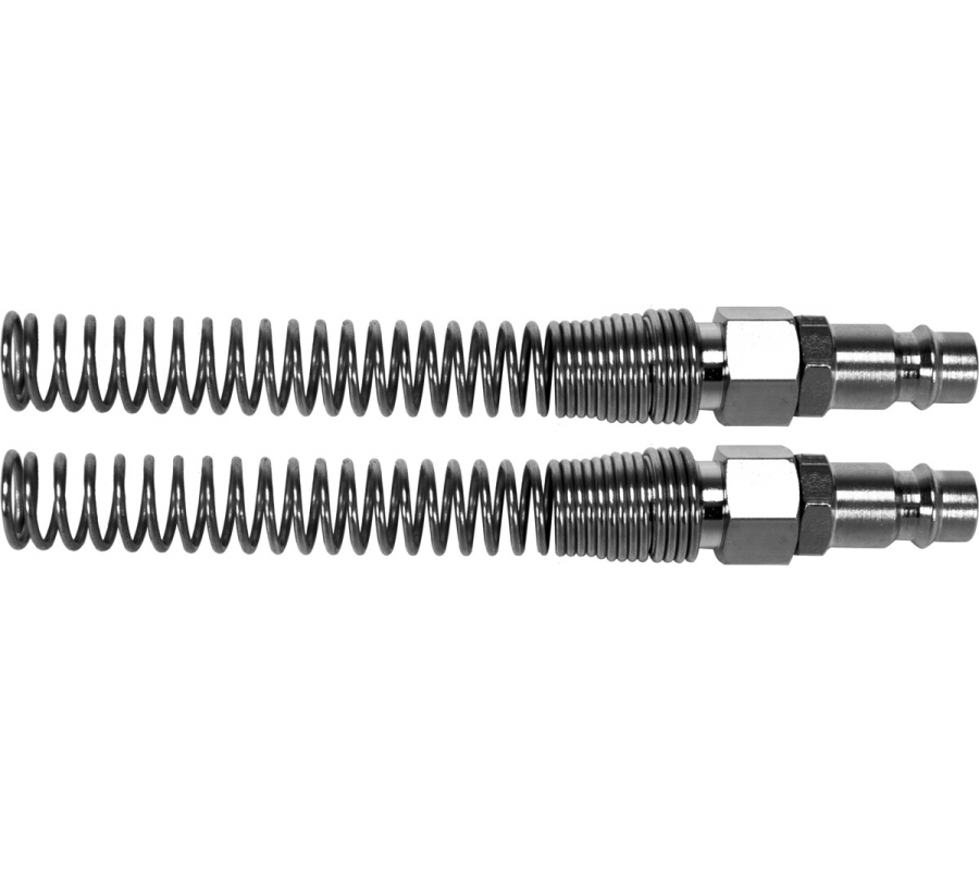 Greitos jungtys žarnai (kištukai) su spyruoklėmis 6x10 mm, 2 vnt. (YT-24103)