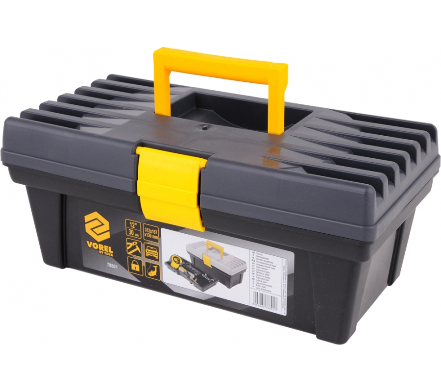 PLASTIC TOOL BOX 12" (78801)