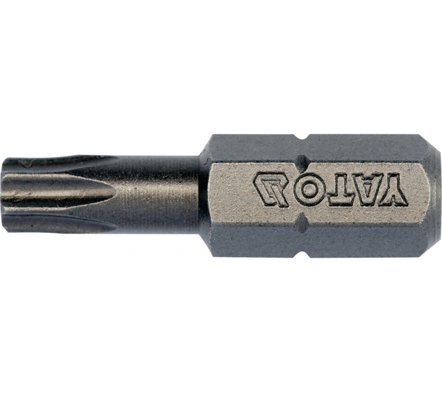 Antgalių Torx rinkinys 1/4"x 25MM, dydis T25, S2 10 vnt (YT-78144)