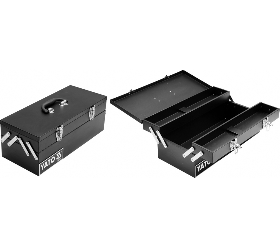 METAL TOOL BOX 460x200x180 mm (YT-0884)