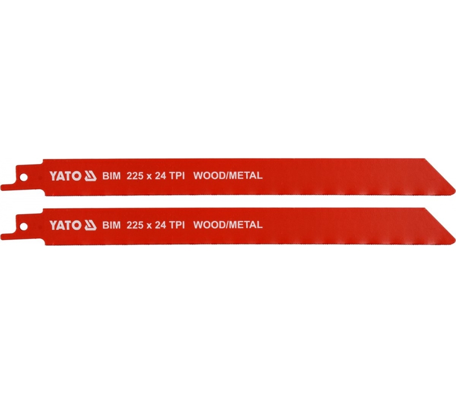 SABRE SAW BLADES BIM 225MM 2PCS 24TPI (YT-33934)
