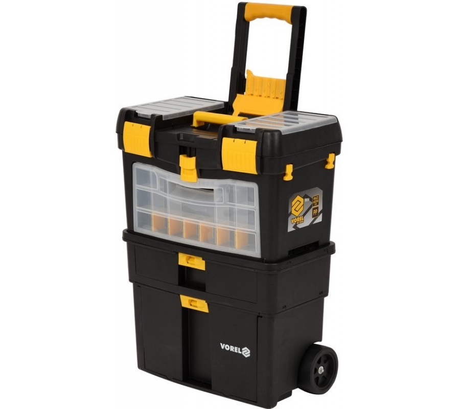 TROLLEY TOOL BOX W/ REMOVABLE ORGANIZER (78734)