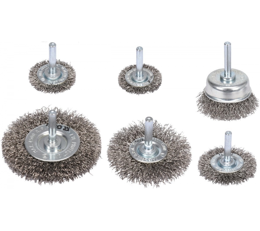 CUP BRUSHES SET 6PCS INOX (YT-47593)