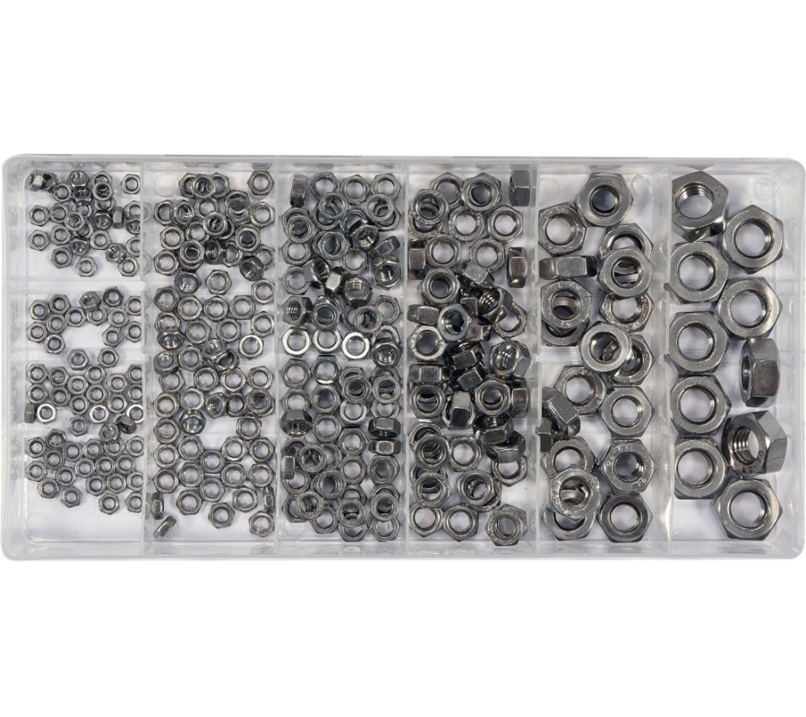 300 PCS STAINLESS STEEL NUTS METRIC ASSORTIMENT (YT-06773)