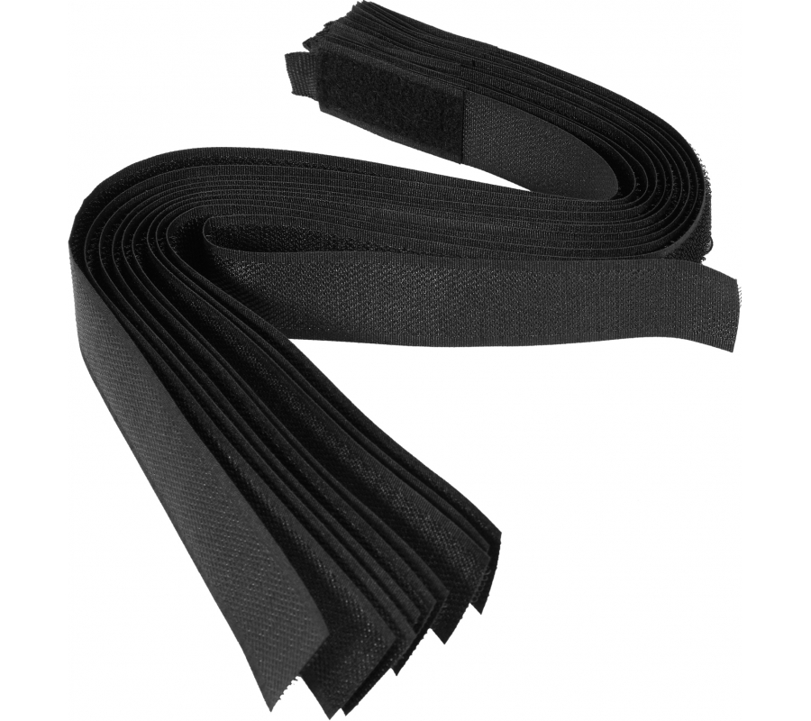 Velcro cable ties | black | 450 mm / 10 pcs. (73855)