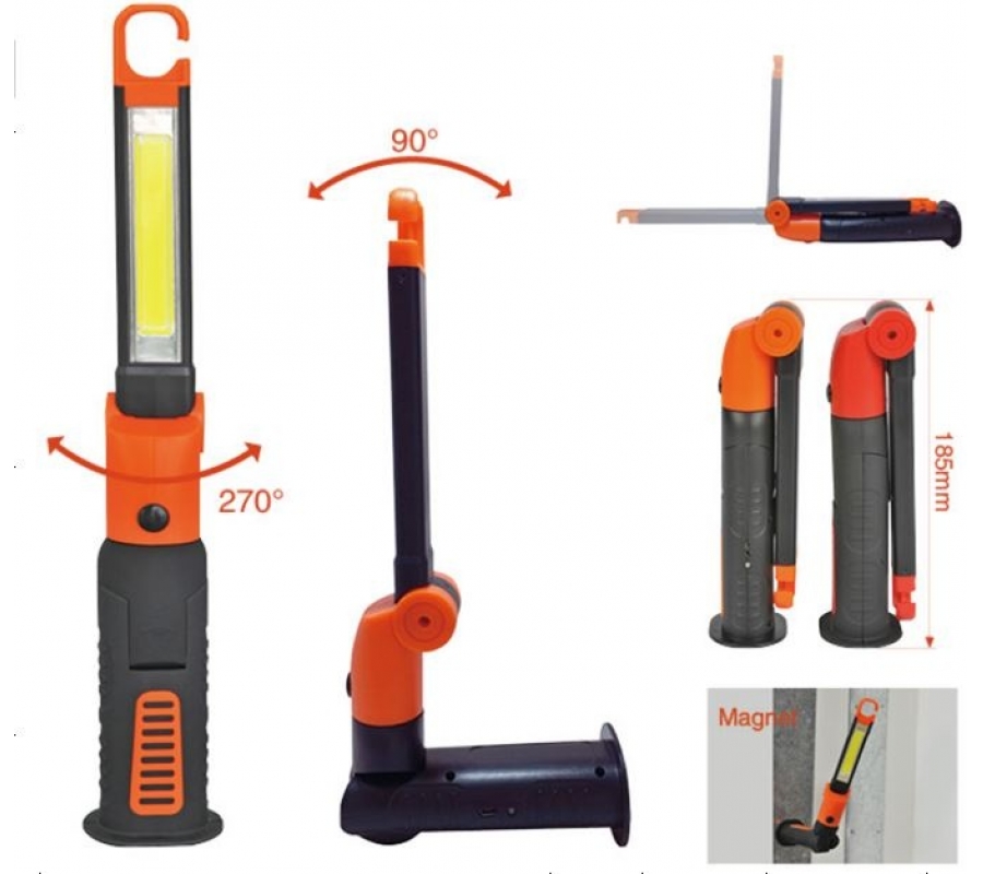 3W COB LED Work light 220LM | 90° rotation & Horizontal 270° (FD-ST10R)