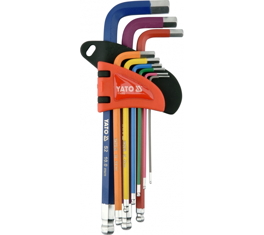 9PC LONG HEX KEY BALL SET 1.5-10MM (YT-05632)