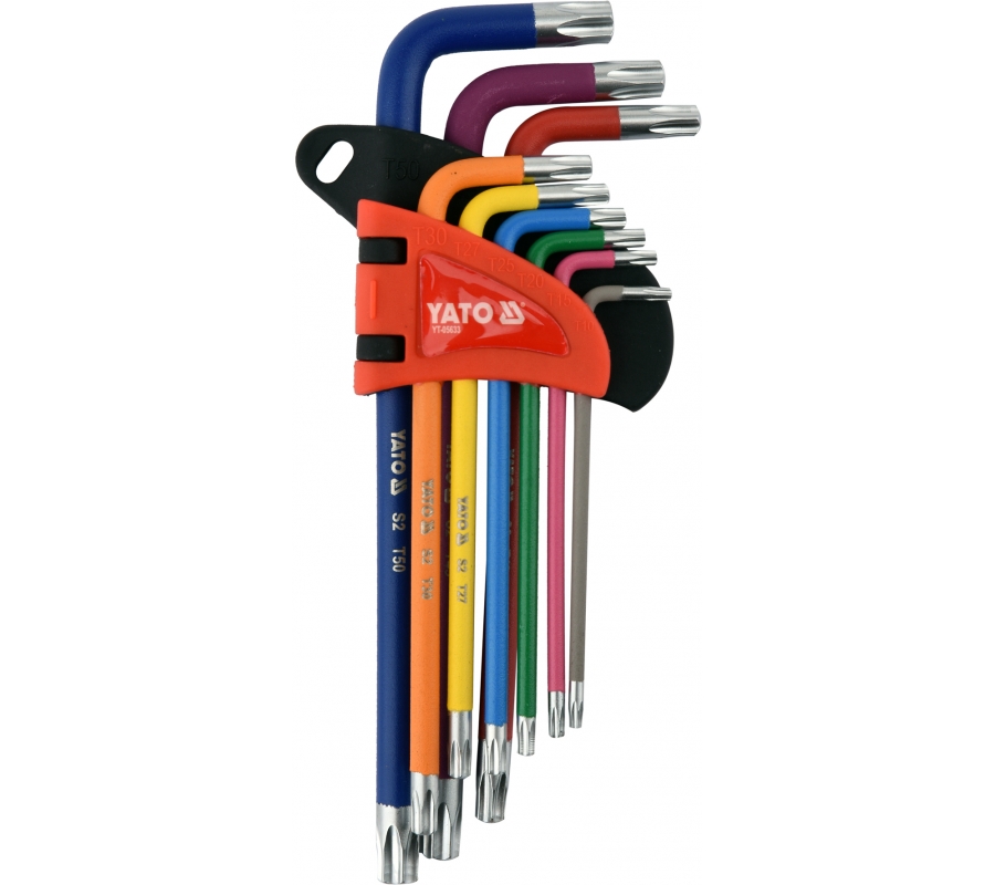 Набор ключей TORX TR T10-T50 9шт (YT-05633)
