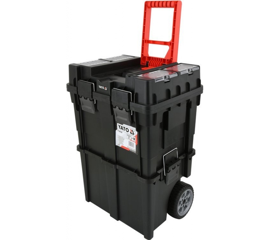 Two-parts tool box with wheels (YT-09160)