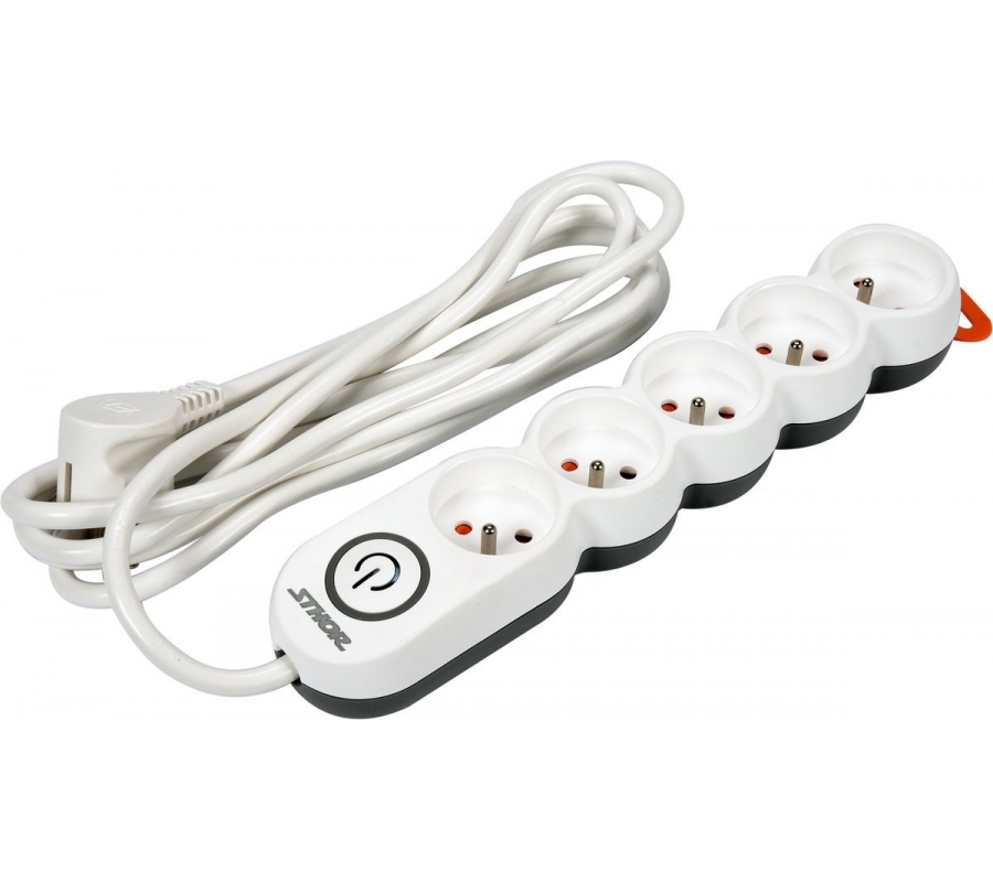 POWER STRIP W. GROUND 5S 3M (72357)