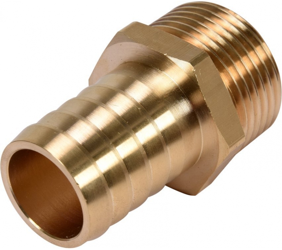 Connection to garden pumps. Brass tip / stub pipe with 1 "male thread (YT-85395)