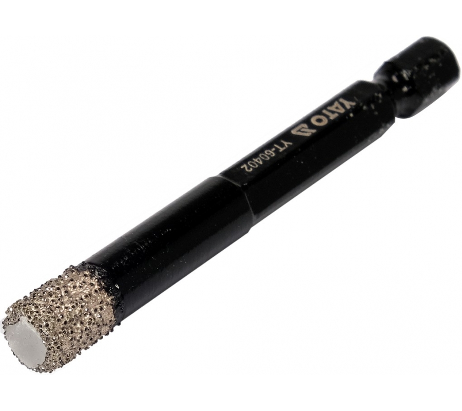 VACUUM DIAMOND DRILL WITH HEX SHANK-8MM (YT-60402)