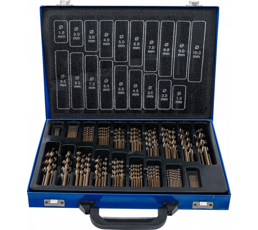 Twist Drill Set | HSS | 5% cobalt alloy | 1 - 10 mm | 170 pcs. (2000)