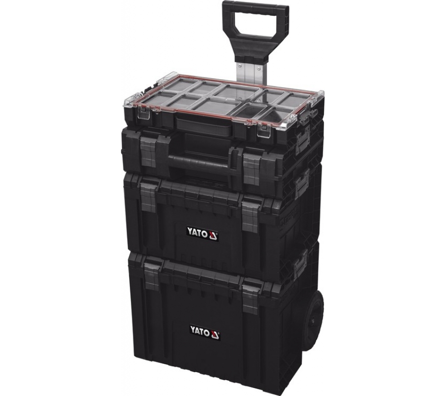 Set of system boxes on wheels 4 pcs. 35B23B41G28W S12 (YT-09174)