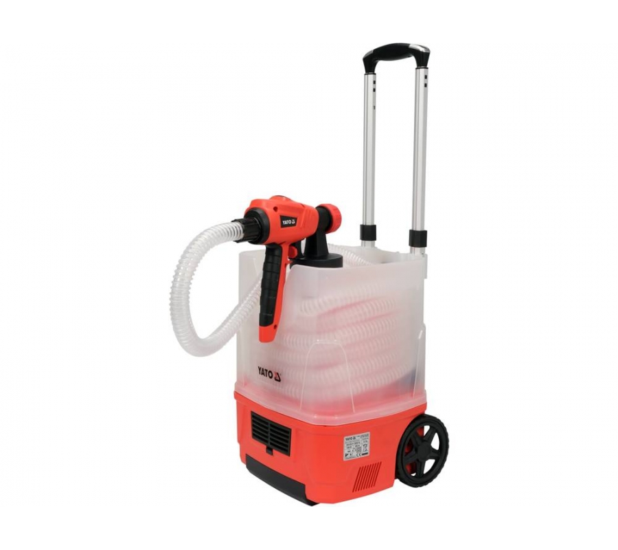 PAINT UNIT HVLP 1100W 100DIN/SEC 1L/MIN + SET OF NOZZLES FOR PAINTING WALLS AND CEILINGS WITHOUT PAINT BURNING (YT-82555)