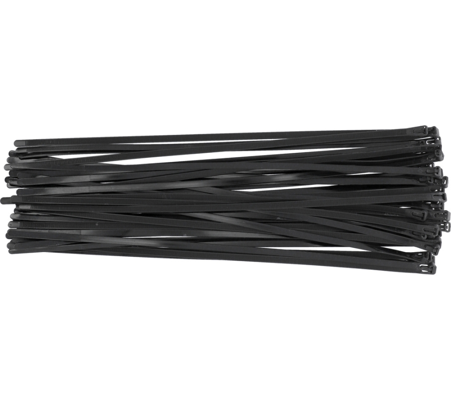 RELEASABLE CAB TIES 7,6X450MM 50PCS BLAC (YT-70678)