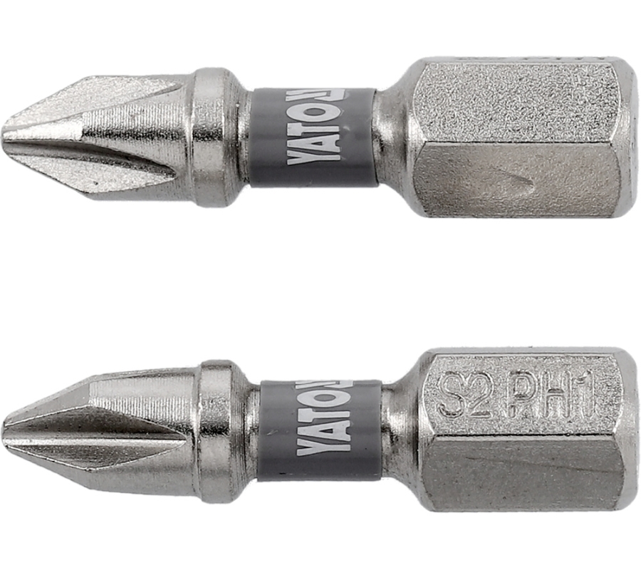 Antgaliai | 6,3 mm (1/4") | S2 Ni | kryžminiai PH1 | 2 vnt. (YT-78000)