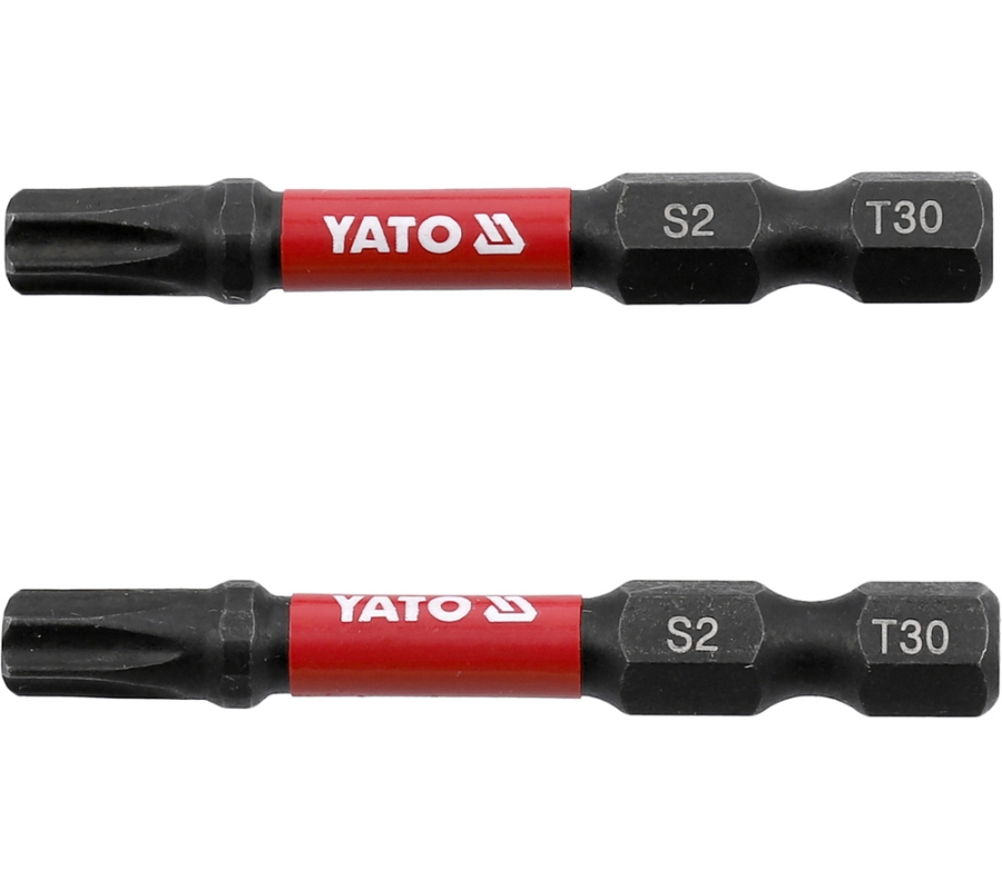 Antgaliai smūginiai | 6,3 mm (1/4") | S2 | T-Star (Torx) T30 | 2 vnt. (YT-78056)