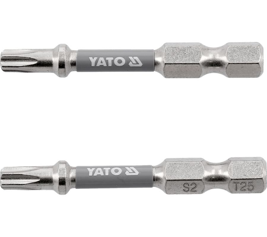 Antgaliai | 6,3 mm (1/4") | S2 Ni | T-Star (Torx) T25 | 50 mm | 2 vnt. (YT-78034)