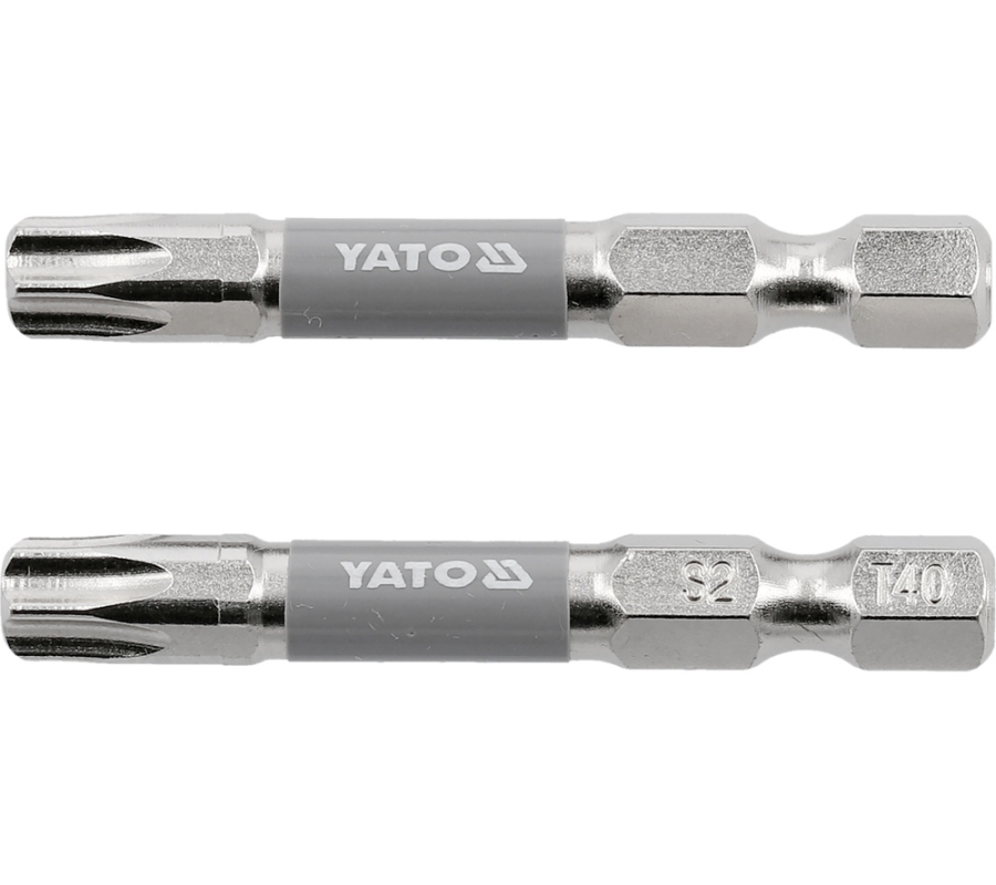 Antgaliai | 6,3 mm (1/4") | S2 Ni | T-Star (Torx) T40 | 50 mm | 2 vnt. (YT-78036)