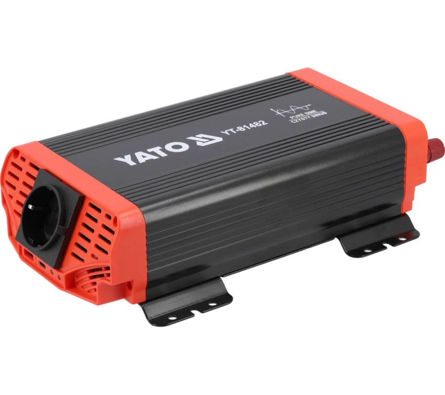 Automobilinis įtampos inverteris | grynas sinusas | 12/230V 600W (YT-81482)