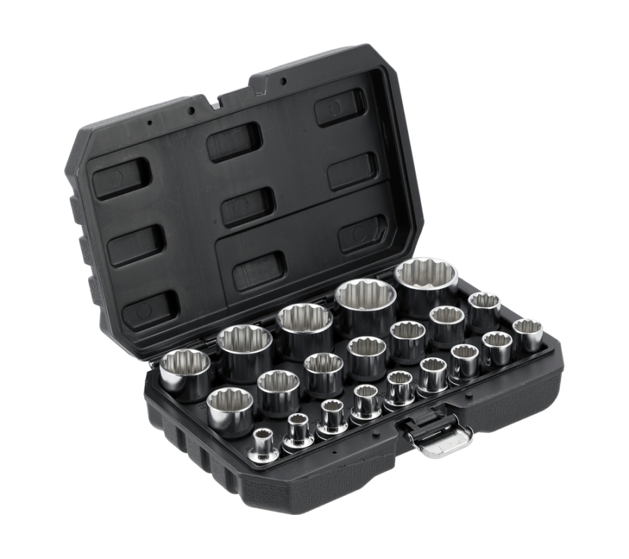 Galvučių rinkinys, 12 kampų | 12,5 mm (1/2") | 8 - 36 mm | 21 vnt (YT-12630)