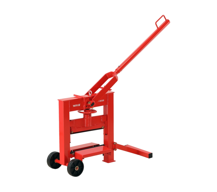 Rankinis trinkelių ir bortelių skaldiklis 320 mm su svirtiniu mechanizmu | 34 kg | pjovimo aukštis 140 mm (YT-90500)