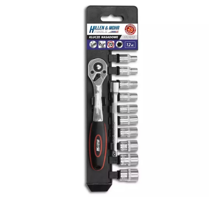 Galvutes 12vnt 1/4" CrV (17L1012)