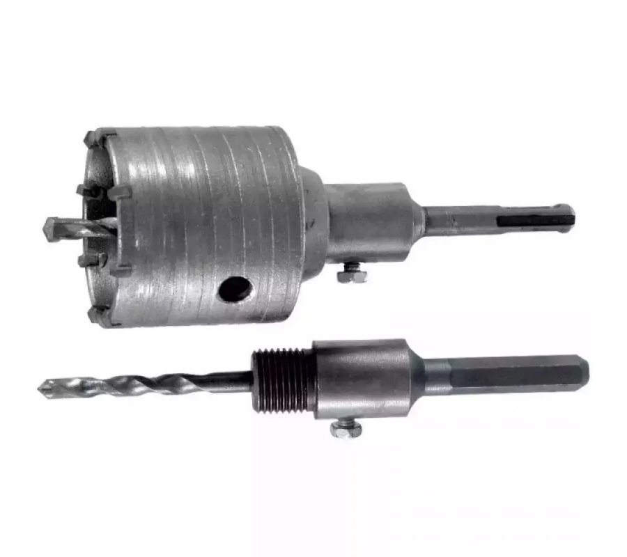Karuninis grąžtas su laikikliais SDS plius ir HEX, 65mm (DED1505-2)