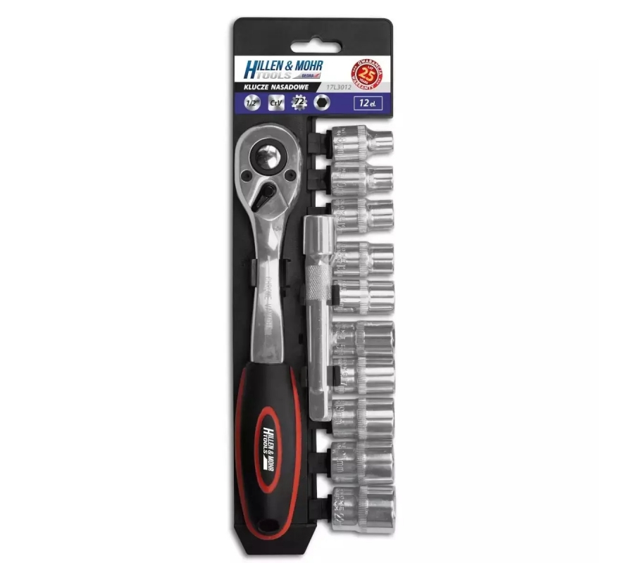 Galvutes 12vnt 1/2" CrV (17L3012)