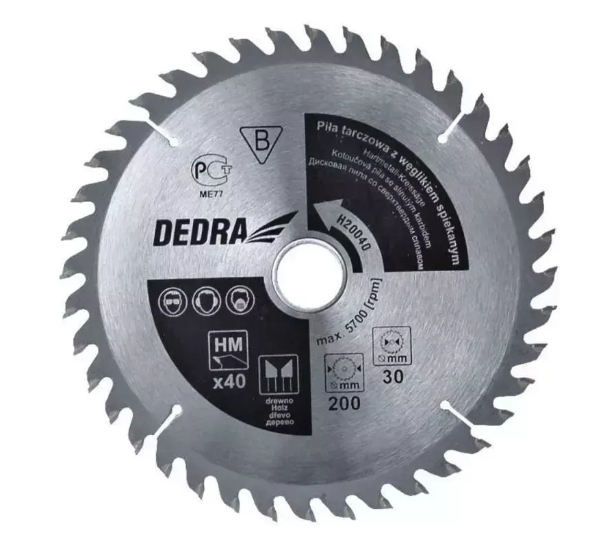 Diskinis pjuklas medžiui su kietm. 40d. 250x16mm   (H25040E)