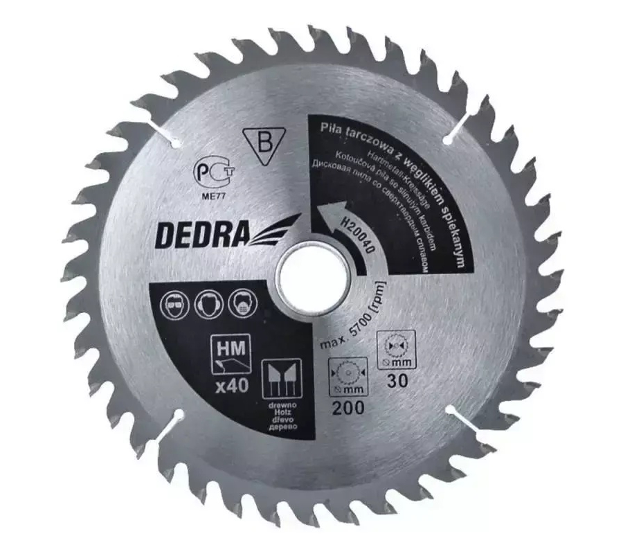 Diskinis pjuklas medžiui su kietm. 80d. 250x30mm   (H25080)