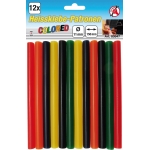 Glue Sticks | coloured | Ø 11 mm, 150 mm | 12 pcs. (80847)
