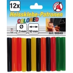 Glue Sticks | coloured | Ø 7.5 mm, 50 mm | 12 pcs. (80849)