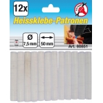 Glue Sticks | transparent | Ø 7.5 mm, 50 mm | 12 pcs. (80851)