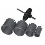 Gręžimo karuneles volframines 33-73mm 6vnt.  (DED1518)