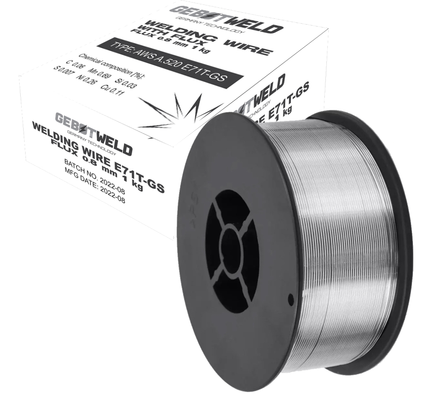 Проволока FLUX 1 кг, 0.8мм (E71T-GS-0.8-1KG)
